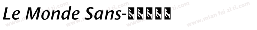 Le Monde Sans字体转换